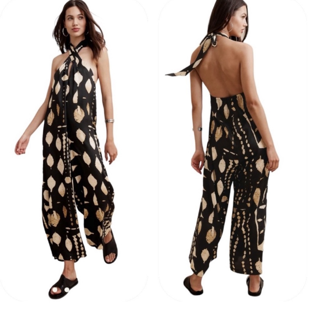 BNWT Banana Republic halter wide leg jumpsuit
